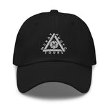 Classic Casual Ball Cap w/Triangle Logo - Embroidered (Various Colors)