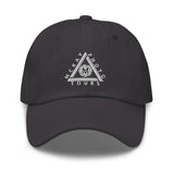 Classic Casual Ball Cap w/Triangle Logo - Embroidered (Various Colors)