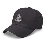 Classic Casual Ball Cap w/Triangle Logo - Embroidered (Various Colors)