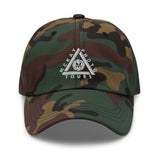 Classic Casual Ball Cap w/Triangle Logo - Embroidered (Various Colors)