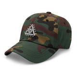 Classic Casual Ball Cap w/Triangle Logo - Embroidered (Various Colors)