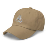 Classic Casual Ball Cap w/Triangle Logo - Embroidered (Various Colors)