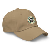 Classic Casual Ball Cap w/ Circle Logo - Embroidered (Various Colors)