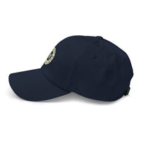 Classic Casual Ball Cap w/ Circle Logo - Embroidered (Various Colors)