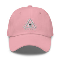 Classic Casual Ball Cap w/Triangle Logo - Embroidered (Various Colors)