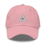 Classic Casual Ball Cap w/Triangle Logo - Embroidered (Various Colors)