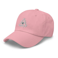 Classic Casual Ball Cap w/Triangle Logo - Embroidered (Various Colors)