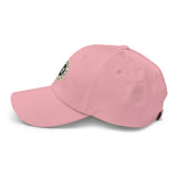 Classic Casual Ball Cap w/ Circle Logo - Embroidered (Various Colors)