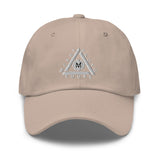 Classic Casual Ball Cap w/Triangle Logo - Embroidered (Various Colors)