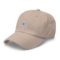 Classic Casual Ball Cap w/Triangle Logo - Embroidered (Various Colors)