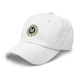 Classic Casual Ball Cap w/ Circle Logo - Embroidered (Various Colors)