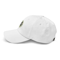 Classic Casual Ball Cap w/ Circle Logo - Embroidered (Various Colors)