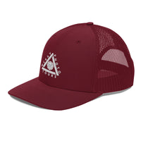 Trucker Cap w/ Triangle Logo - Embroidered (Various Colors)