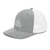 Trucker Cap w/ Triangle Logo - Embroidered (Various Colors)