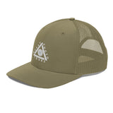 Trucker Cap w/ Triangle Logo - Embroidered (Various Colors)