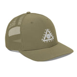 Trucker Cap w/ Triangle Logo - Embroidered (Various Colors)