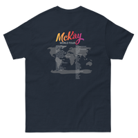 Unisex Classic Tee w/McKaylive Logo and World Tour (Various Colors)