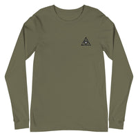 Unisex Long Sleeve Tee w/ Triangle Logo (Various Colors)