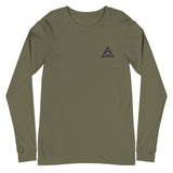 Unisex Long Sleeve Tee w/ Triangle Logo (Various Colors)