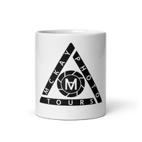 White glossy mug