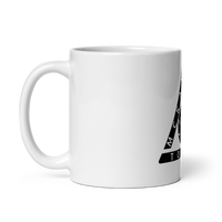 White glossy mug