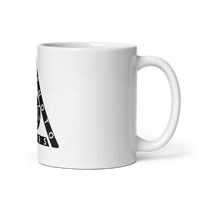 White glossy mug