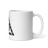 White glossy mug