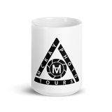 White glossy mug