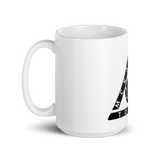 White glossy mug