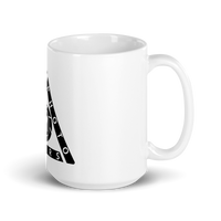 White glossy mug