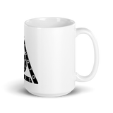 White glossy mug