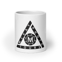 White glossy mug