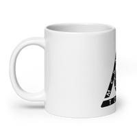 White glossy mug