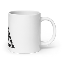 White glossy mug