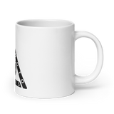 White glossy mug